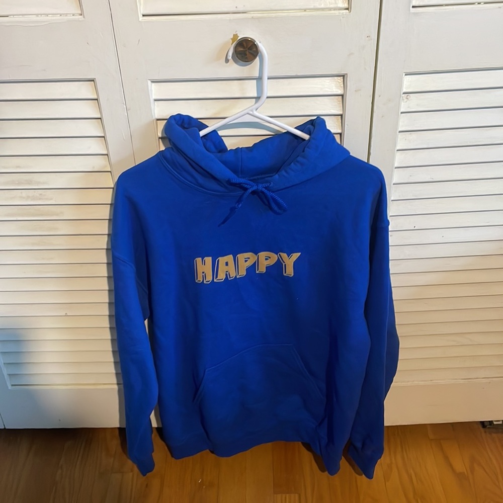 Happy Hoodie! | Royal Blue Pullover Sweatshirt | Gildan | Unisex